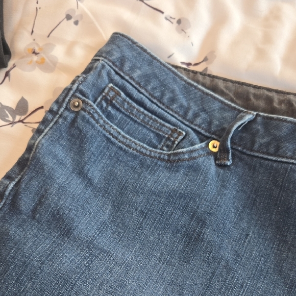 Classic Dark Blue Straight Leg Jeans - Picture 4 of 11